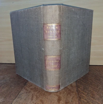 antique book - Naval School 1882 - 84 - Steam Engine - 1882-84-27 leaflets - Image 1 of 4