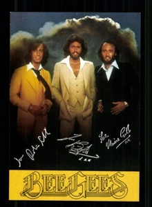 Bee Gees Autogrammkarte Druck Signiert # BC 217467 - Picture 1 of 2