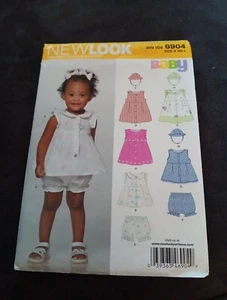 New Look - #6904 INFANTS TOPS, PANTIES, DRESS, HATS - Sizes NB-LG - NEW UNCUT FF - Picture 1 of 4