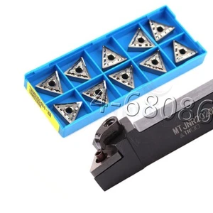 MTJNR1616H16 16*100mm lathe turntool hoder+5PC TNMG160404-HA aluminum insert - Picture 1 of 7
