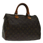 Louis Vuitton Monogram Speedy 30 Hand Bag M41526 Lv Auth 69592