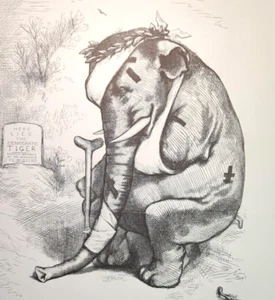 Thomas Nast Political Satire Another Such Victory Art Print Bookplate 37 - Picture 1 of 3