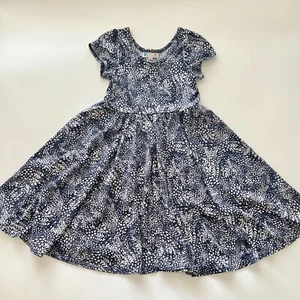 Girls 7 Dot Dot Smile & Lularoe Twirly Girl Dress Blue - Picture 1 of 4