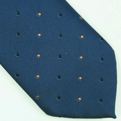 Corbata de cuello para hombre azul patrón de lunares mezcla de seda poliéster 56 x 3  Foto 1 de 4
