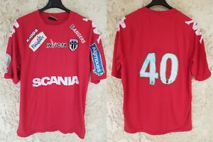 Maillot SCO ANGERS porté goal n°40 KAPPA rouge shirt jersey Ligue 2 XL