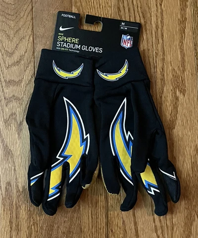 Men's Nike Los Angeles Chargers Sphere Fan Gloves NWT Medium Cover