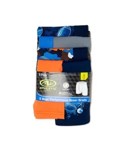 Athletic Works Boys Performance Boxer Briefs, 5 Pack, Size: M (8) - Picture 1 of 7