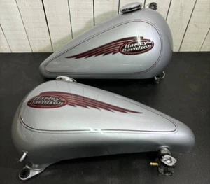 Harley Davidson Genuine Gas tank EVO 99 FXST FXSTS DIAMOND ICE #4079 - Picture 1 of 9