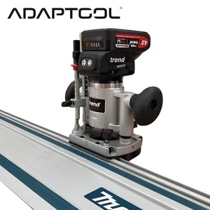Trend T18S R14K1 18v Plunge Router Guide Rail Adaptor to Makita Plunge saw track - Picture 1 of 10