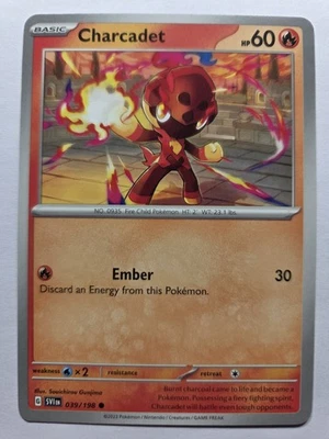 Charcadet 039/198 SVI SV01: Scarlet & Violet Base Set Common Normal NM Pokemon T - Image 1 of 2