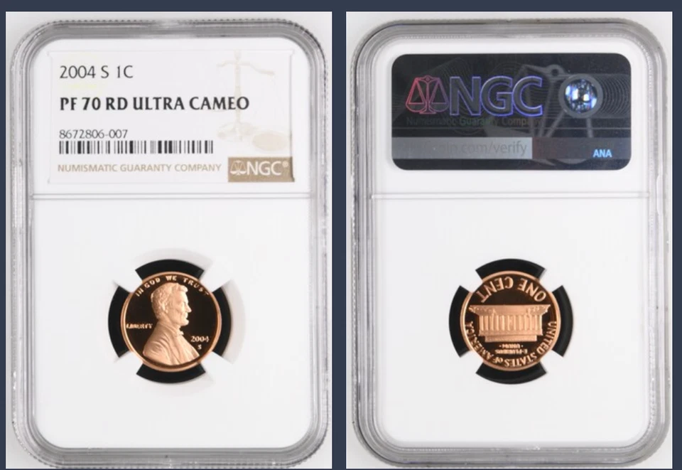 2005-S LINCOLN CENT NGC PF70 ULTRA CAMEO PORTRAIT LABEL "TOP POP NGC VALUE $80" - Image 1 of 1