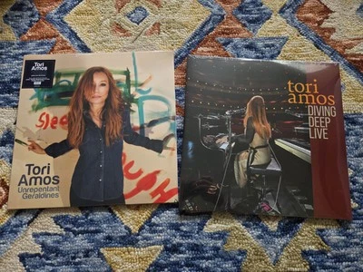 Tori Amos – Diving Deep Live 2LP + Unrepentant Geraldines 2LP Black Vinyl NEW LP - Image 1 of 4