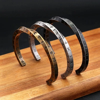 Brazalete de acero inoxidable para hombre tono negro cadena en capas anchas joyería Foto 1 de 4