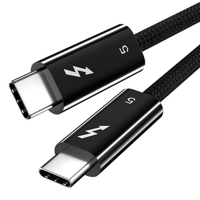 USB-C Thunderbolt 5 Cable 120Gbps 240W USB4 Type-C for Laptop Tablet Dock - Image 1 of 4