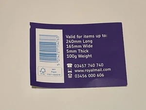 3x 1st Class Royal Mail Stamps Genuine Barcoded & Unhinged - Posted 1st Class - Picture 1 of 2