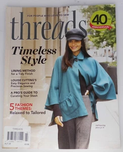 Threads magazine Autumn 2025 Timeless style, Curating your Stash, Fashion Themes - Picture 1 of 1