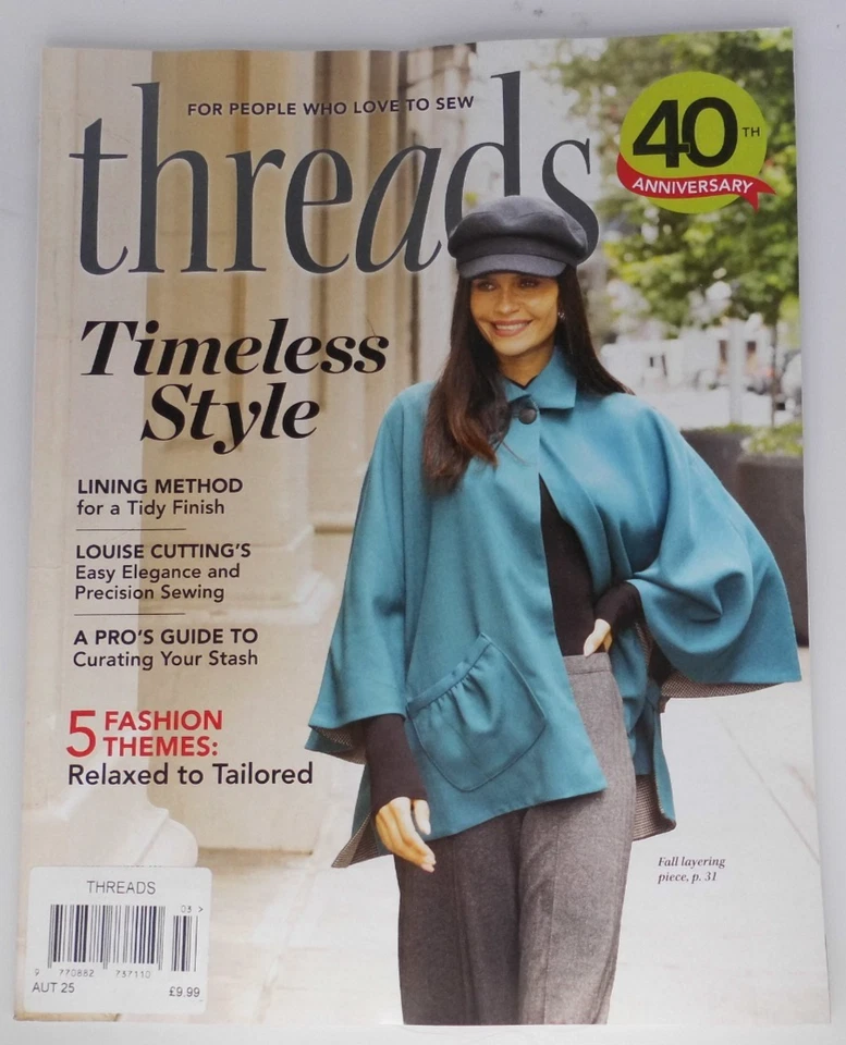 Threads magazine Autumn 2025 Timeless style, Curating your Stash, Fashion Themes - Image 1 of 1