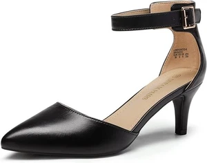 Sandalias de tacón de mujer, negro brillante, talla 40, encaje con tiras - Imagen 1 de 11