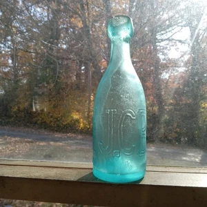 IRON PONTIL J.C.BUFFUM PITTSBURGH 1850s LONG NECK SQUAT SODA BOTTLE BLOB TOP - Bild 1 von 14