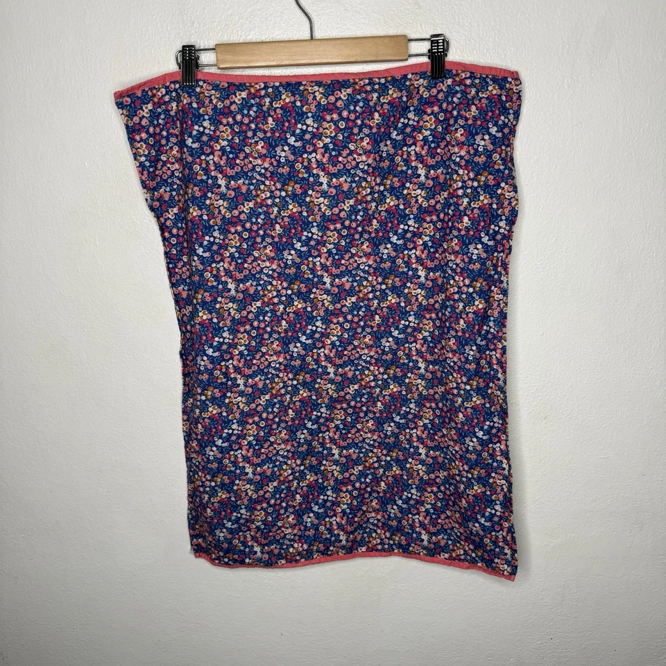 Liberty For Anthropologie Tea Towel Floral Kitchen Cottagecore Blue Pink Cotton - Image 1 of 4