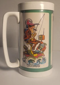 Taza Copa Pescador Troutman Bassman Trophyman Thermo-serve 1976 Dardo De Colección - Imagen 1 de 7