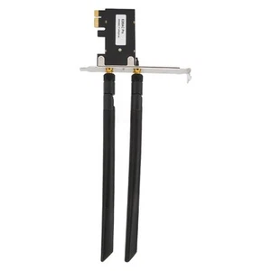 PCIe Network Card 2.4GHz 300Mbps 5GHz 867Mbps Dual Antenna MU MIMO BT4.2 PCIe FY - Afbeelding 1 van 22