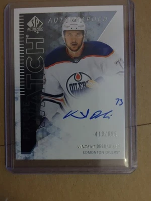 2024 UPPER DECK#RFWA-VD VINCENT DESHARNAIS FUTURE WATCH ROOKIE AUTO 419/699 - Image 1 of 2