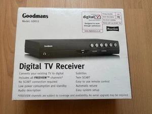 Goodmans GDR11 Freeview Receptor de TV Digital Terrestre Set Top Box - NUEVO - Imagen 1 de 3