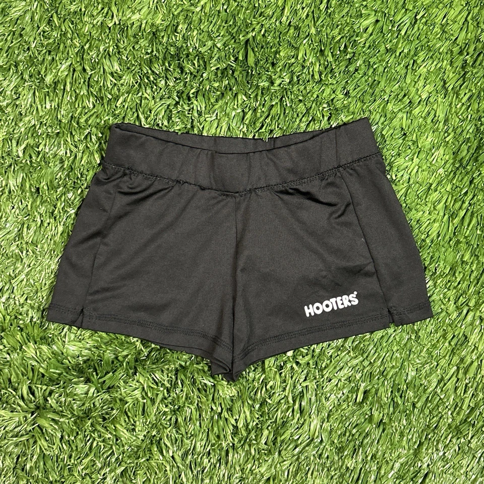 Hooters Niña Uniforme Pantalones Cortos Mujer XXS Negro Poliéster Spandex Alegría Atlética Foto 1 de 4