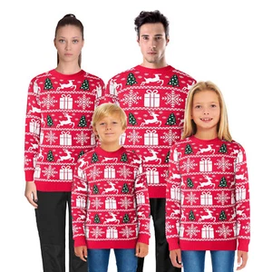 Suéter Navidad Familia Hombres Mujeres Niños Unisex Damas Navidad Rojo Novedad - Imagen 1 de 9
