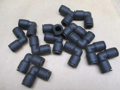14 Pk. Legris 90° Elbow Union 3/8" x 3/8" Tube Fitting Nylon 3102 60 00 - Image 1 of 4