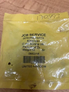 JCB C'SK SCREW M6 X 20 (1Pack of 6): 826/01683 - Picture 1 of 2