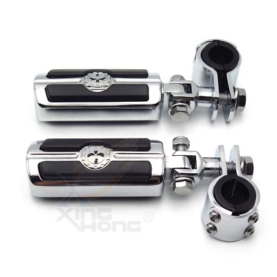 Braçadeiras dianteiras para pés de caveira de estrada para Honda Valkyrie 98-03 1800 04-05 - Imagem 1 de 4