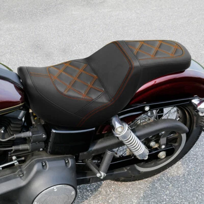 Driver Rider Passenger Seat For Harley Dyna Switchback FLD 2012-16 Fat Bob 06-17 - Image 1 of 4
