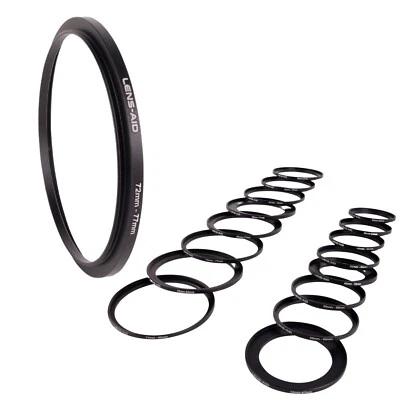 Step Up Ring 43 49 52 58 62 67 72 77mm Rund Filter Adapter Kamera Objektiv ND UV - Bild 1 von 4