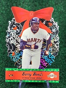 2001 Pacific Christmas Ornament Card Barry Bonds #19 San Francisco Giants - Picture 1 of 2
