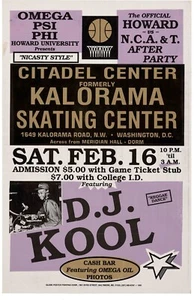 DJ Kool 1991 Washington DC Framed Concert Poster - Picture 1 of 2