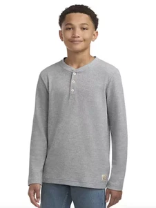 LEVIS Boys Thermal Henley L/S T-SHIRT (5 Colors) 10/12 or 14/16 NWT - Picture 1 of 18