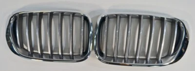 Хромированные вставки верхней решетки для передней почки BMW X3 2015-2016 годов выпуска от оригинального производителя заводские - Изображение 1 из 4