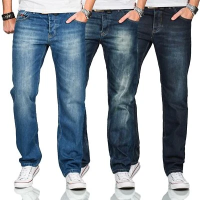 Jeans da uomo firmati A. Salvarini Beppo pantaloni di jeans basic comfort fit