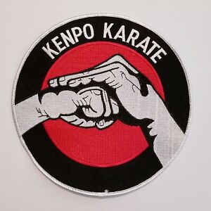 Kenpo Karate "Salute" 8 Inch Round Patch Sew On New
