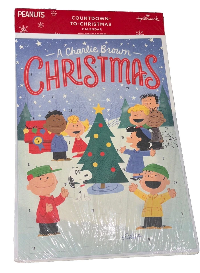 Hallmark Charlie Brown Peanuts 24 Day Advent Calendar Countdown to Christmas - Image 1 of 1