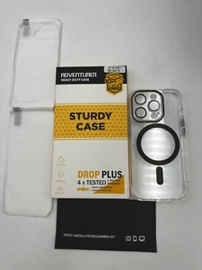 Funda resistente Adventurer resistente para iPhone 15 Pro probada contra caídas - transparente/negra - Imagen 1 de 5