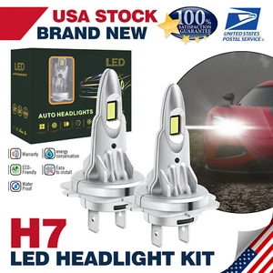 H7 LED Headlight Bulbs Kit High Low Beam For Mercedes-Benz S65 AMG 2006-2009 2X - Picture 1 of 14