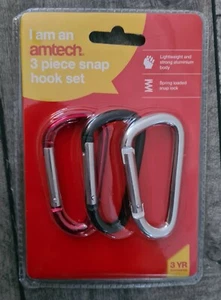3 Piece Snap Hook Set - 80mm - Amtech - New & Unopened  - Picture 1 of 1