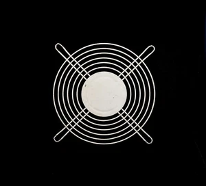 4 1/2 Inch Tanning Bed Fan Grill Used - White - Picture 1 of 3