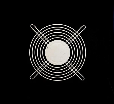 4 1/2 Inch Tanning Bed Fan Grill Used - White - Image 1 of 3