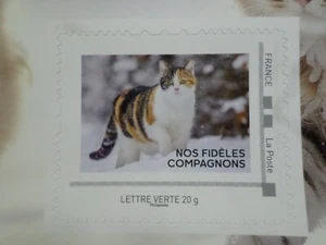 FRANCE 2024 timbre AUTOADHESIF COLLECTOR CHAT FIDELES COMPAGNONS neuf** MNH - Photo 1/1