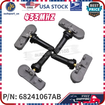 NUEVO (4) Sistema de Monitoreo de Presión de Neumáticos para Ram 1500 2500 TPMS 2011-2013 Sensor Foto 1 de 4