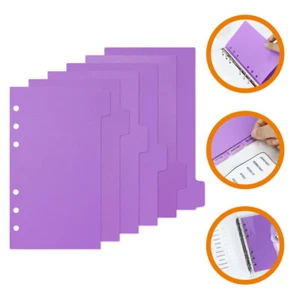 6 Sheets Index Page Separator Campus Journal Dividers Insert Book - Picture 1 of 12